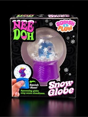 Nee Doh Snow Globe Toy - Purple Base